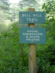 Bill Hill Trail signs