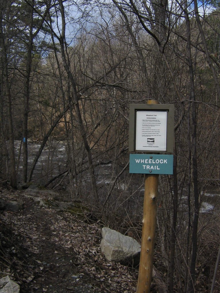 Wheelock Trail during mud season.